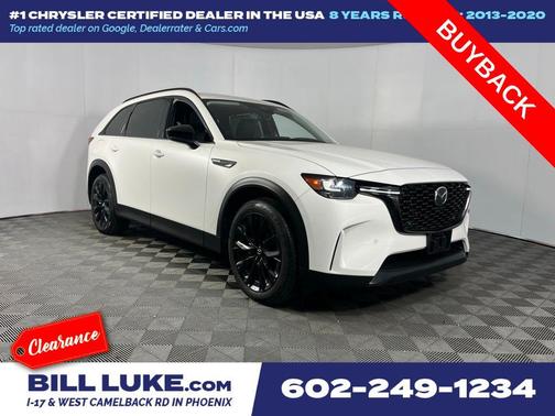 Rhodium White Premium 2025 Mazda CX-90 PHEV Premium Sport