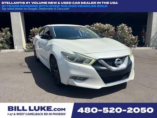 Pearl White 2016 Nissan Maxima 3.5 SR