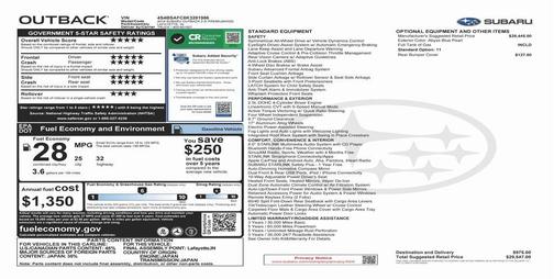 2019 Subaru Outback 2.5i Premium