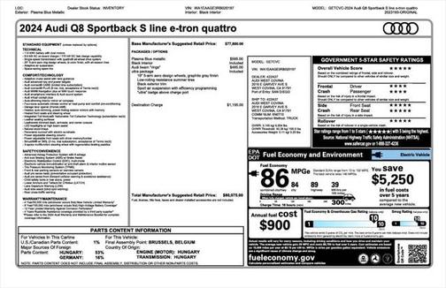 2024 Audi Q8 e-tron Premium