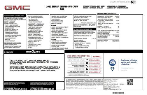 Onyx Black 2023 GMC Sierra 3500 Denali