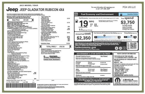 2023 Jeep Gladiator Rubicon