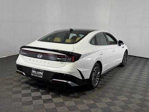 Serenity White 2025 Hyundai SONATA Hybrid Limited
