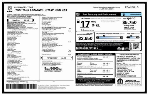 2020 RAM 1500 Laramie