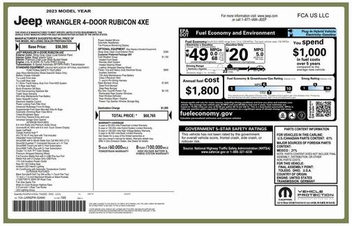 2023 Jeep Wrangler 4xe Rubicon