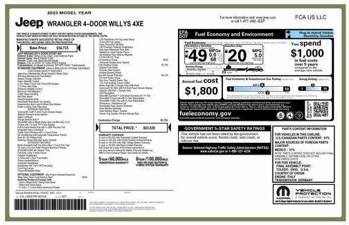 2023 Jeep Wrangler 4xe Willys