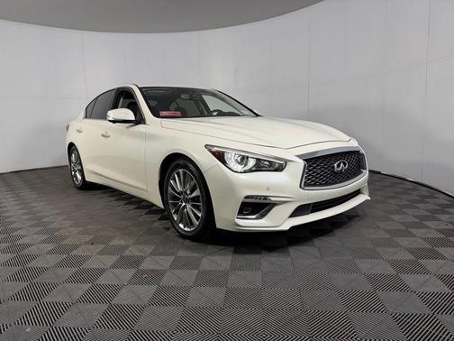 Majestic White 2023 INFINITI Q50 3.0t LUXE
