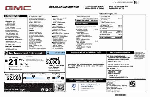 2024 GMC Acadia AWD Elevation
