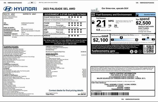 2023 Hyundai PALISADE SEL