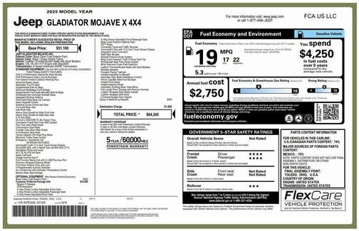 2025 Jeep Gladiator Mojave X