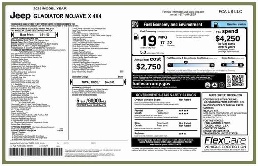 2025 Jeep Gladiator Mojave X