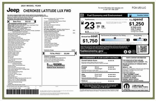 2021 Jeep Cherokee Latitude Lux