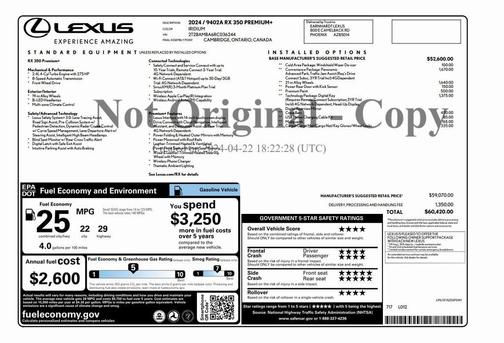 2024 Lexus RX 350 Premium Plus