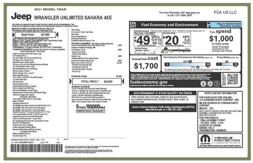 2021 Jeep Wrangler Unlimited 4xe Sahara