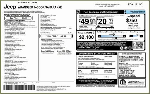 2024 Jeep Wrangler 4xe Sahara