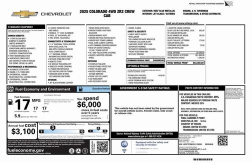 2025 Chevrolet Colorado ZR2