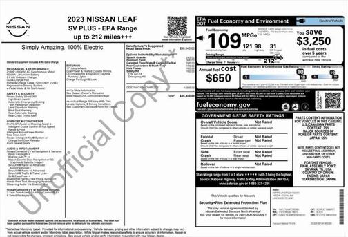 2023 Nissan Leaf SV PLUS 60 kWh