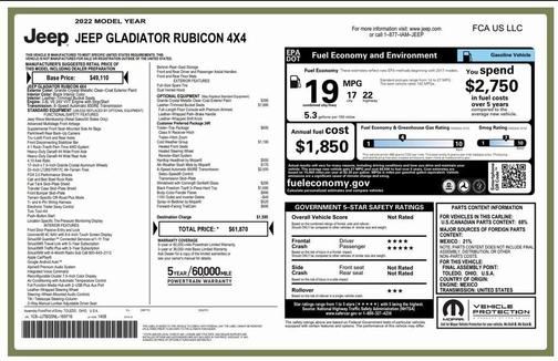 2022 Jeep Gladiator Rubicon