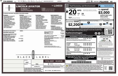 2023 Lincoln Aviator Black Label AWD