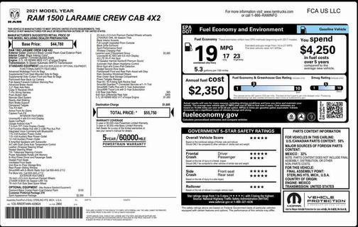 2021 RAM 1500 Laramie