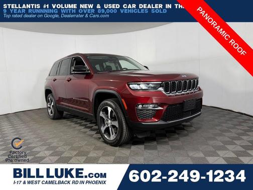 Velvet Red Pearlcoat 2023 Jeep Grand Cherokee 4xe Base