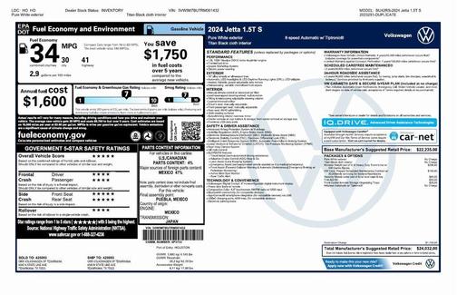 2024 Volkswagen Jetta 1.5T S