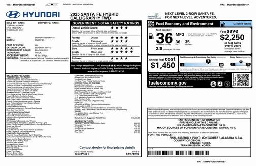 2025 Hyundai SANTA FE HEV Calligraphy