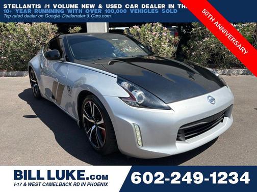Brilliant Silver Metallic/Magnetic Black Pearl 2020 Nissan 370Z Sport