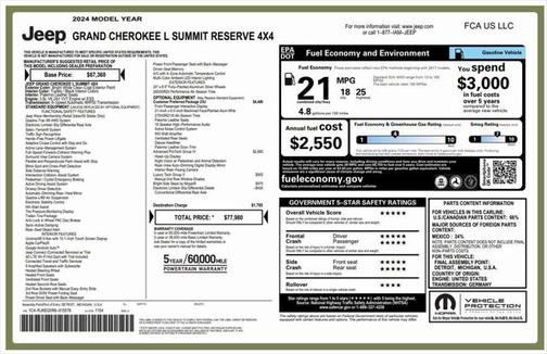 2024 Jeep Grand Cherokee L Summit Reserve