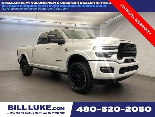 Bright White Clearcoat 2026 RAM 2500 Limited Crew Cab 4x4 6'4' Box