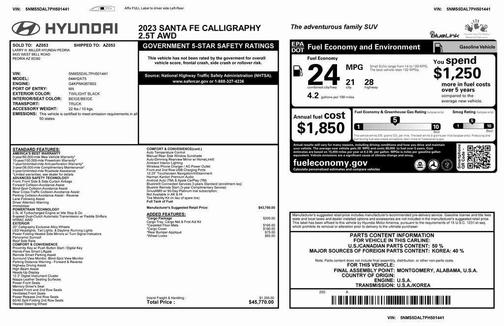 2023 Hyundai SANTA FE Calligraphy