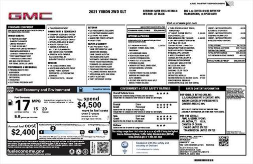 2021 GMC Yukon SLT