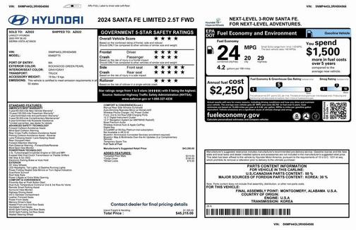 2024 Hyundai SANTA FE Limited