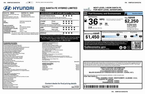 2025 Hyundai SANTA FE Limited