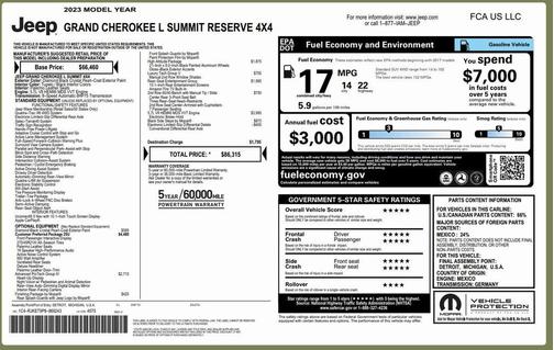 2023 Jeep Grand Cherokee L Summit Reserve