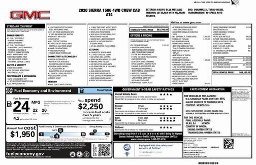 2020 GMC Sierra 1500 AT4