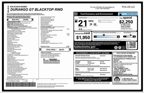 2020 Dodge Durango GT RWD