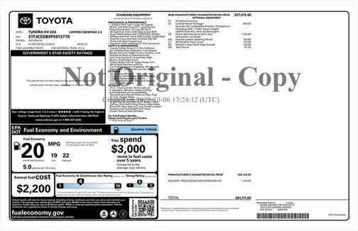 2023 Toyota Tundra Hybrid Limited