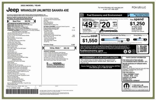 2022 Jeep Wrangler Unlimited 4xe Sahara