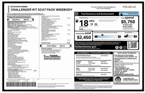 2022 Dodge Challenger R/T Scat Pack