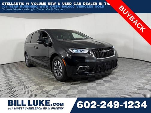 Diamond Black Crystal Pearlcoat 2025 Chrysler Pacifica Hybrid Select