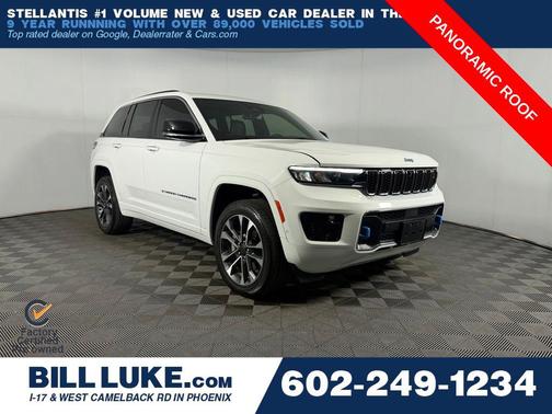 Bright White Clearcoat 2023 Jeep Grand Cherokee 4xe Overland