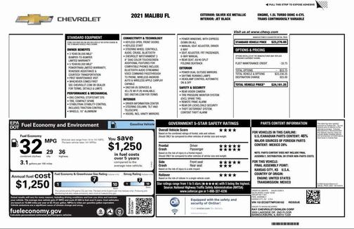 2021 Chevrolet Malibu 1LS