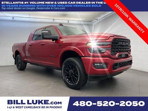Molten Red 2026 RAM 2500 Limited Mega Cab 4x4 6'4' Box