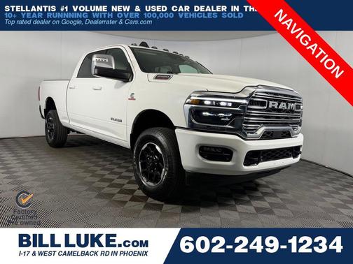 Bright White Clearcoat 2026 RAM 2500 Laramie Crew Cab 4x4 6'4' Box