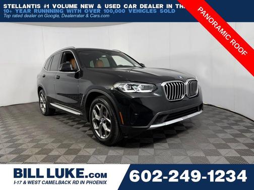 Black Sapphire Metallic 2023 BMW X3 sDrive30i