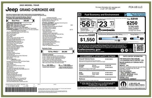 Bright White Clearcoat 2023 Jeep Grand Cherokee 4xe Base