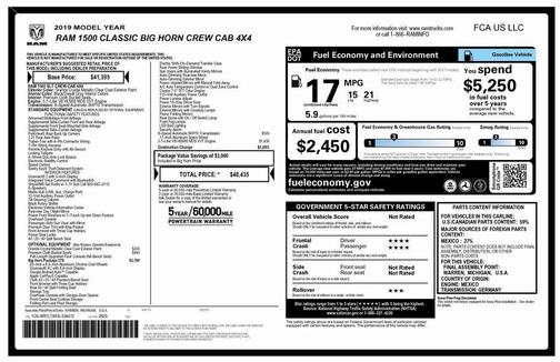 2019 RAM 1500 Big Horn