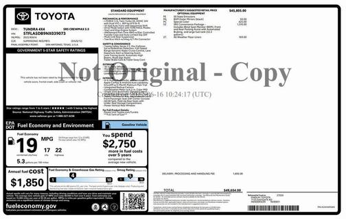 Supersonic Red 2022 Toyota Tundra SR5