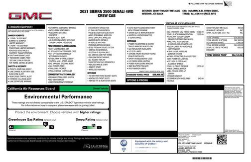 Ebony Twilight Metallic 2021 GMC Sierra 3500 Denali